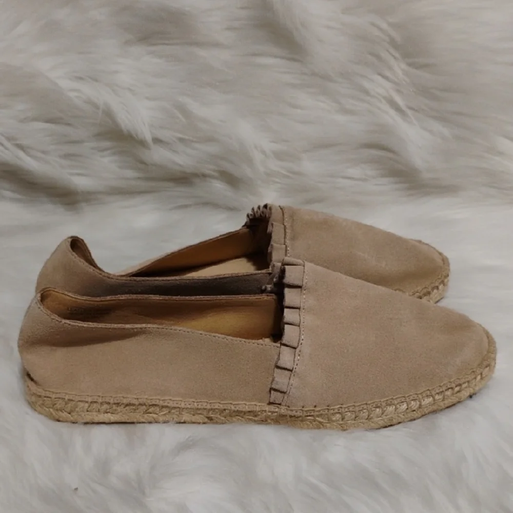 (X1) NWOT Talbots Izzy Suede Espadrille Flats Sz.10.5